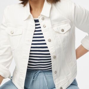 Ci Sono Women's White Denim Jacket
